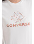 Converse Tricou cu imprimeu logo Seasonal Star Chevron - Pled.ro