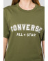 Converse Tricou unisex de bumbac cu decolteu la baza gatului All Star - Pled.ro