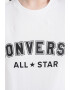 Converse Tricou unisex de bumbac cu decolteu la baza gatului All Star - Pled.ro