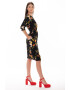 Couture de Marie Rochie cambrata cu imprimeu floral Lise - Pled.ro