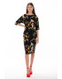 Couture de Marie Rochie cambrata cu imprimeu floral Lise - Pled.ro