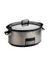 Crock-Pot Slow cooker 7.5L Digital vas ceramica capac de sticla Inox - Pled.ro