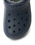 Crocs Saboti cu captuseala de teddy Unisex Bleumarin inchis23 - Pled.ro