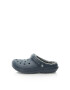 Crocs Saboti cu captuseala de teddy Unisex Bleumarin inchis23 - Pled.ro