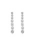 D Diamond Cercei din aur alb de 14K decorat cu diamante - Pled.ro