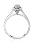 D Diamond Inel de aur alb de 14K decorat cu 11 diamante. - Pled.ro