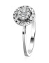 D Diamond Inel de aur alb de 14K decorat cu 12 diamante. - Pled.ro