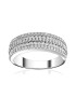 D Diamond Inel de aur alb de 14K decorat cu 131 de diamante - Pled.ro