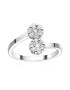 D Diamond Inel de aur alb de 14K decorat cu 14 diamante - Pled.ro