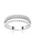 D Diamond Inel de aur alb de 14K decorat cu 23 de diamante - Pled.ro