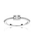 D Diamond Inel de aur alb de 14K decorat cu 29 de diamante - Pled.ro