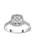 D Diamond Inel de aur alb de 14K decorat cu 43 de diamante - Pled.ro