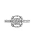 D Diamond Inel de aur alb de 14K decorat cu 43 de diamante - Pled.ro