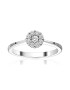 D Diamond Inel de aur alb de 14K decorat cu 9 diamante. - Pled.ro