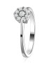 D Diamond Inel de aur alb de 14K decorat cu 9 diamante. - Pled.ro