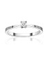 D Diamond Inel de aur alb de 14K decorat cu diamant; - Pled.ro