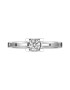 D Diamond Inel de aur alb de 14K decorat cu diamant - Pled.ro