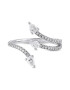 D Diamond Inel de aur alb de 14K decorat cu diamante - Pled.ro