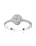 D Diamond Inel de aur alb de 14K decorat cu diamante - Pled.ro