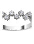 D Diamond Inel din aur alb de 14K cu 12 diamante - Pled.ro