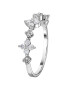 D Diamond Inel din aur alb de 14K decorat cu 12 diamante - Pled.ro