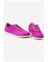 Dasha Pantofi fuchsia din piele cu aspect perforat - Pled.ro