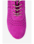 Dasha Pantofi fuchsia din piele cu aspect perforat - Pled.ro