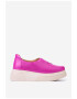 Dasha Pantofi fuchsia din piele perforata cu elastic - Pled.ro