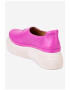 Dasha Pantofi fuchsia din piele perforata cu elastic - Pled.ro