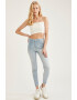 DeFacto Blugi crop skinny cu aspect decolorat - Pled.ro