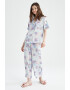 DeFacto Bluza de pijama cu imprimeu floral - Pled.ro