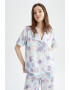 DeFacto Bluza de pijama cu imprimeu floral - Pled.ro