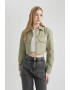 DeFacto Camasa crop din denim - Pled.ro