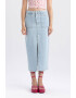 DeFacto Fusta midi din denim cu slit frontal - Pled.ro