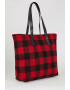 DeFacto Geanta tote cu model gingham - Pled.ro