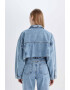 DeFacto Jacheta crop din denim - Pled.ro