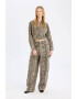 DeFacto Pantaloni relaxed fit cu animal print - Pled.ro