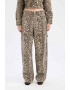 DeFacto Pantaloni relaxed fit cu animal print - Pled.ro