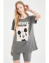 DeFacto Pijama cu maneci scurte si imprimeu cu Mickey Mouse - Pled.ro