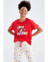 DeFacto Pijama regular fit cu imprimeu Mickey Mouse - Pled.ro