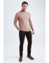 DeFacto Pulover slim fit cu guler inalt - Pled.ro