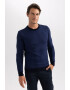 DeFacto Pulover slim fit din tricot fin - Pled.ro