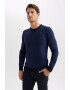 DeFacto Pulover slim fit din tricot fin - Pled.ro