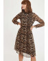 DeFacto Rochie midi cu animal print - Pled.ro