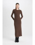 DeFacto Rochie midi cu croiala dreapta si aspect striat - Pled.ro