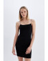 DeFacto Rochie mini cu croiala bodycon si bretele inguste - Pled.ro