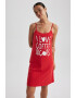 DeFacto Rochie-pijama cu imprimeu text - Pled.ro