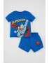 DeFacto Set de tricou cu imprimeu Superman si pantaloni scurti - 2 piese - Pled.ro