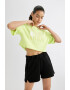 DeFacto Tricou crop cu maneci cazute - Pled.ro