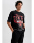 DeFacto Tricou de bumbac cu model logo - Pled.ro